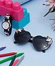 Stol'n Unicorn Designed Analogue Watch & Heart Shaped Sunglasses - Black