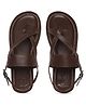 Tiber Taber Solid Buckle Clip Closure Sandals - Mocha