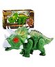 FunBlast Walking Dinosaur Toy with Flashing Lights and Sound - Green