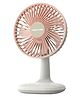 FunBlast USB Rechargeable Mini Desktop Table Cooling Fan  Pink