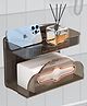 FunBlast Multipurpose Napkin Holder with Rack for Washroom  Pack of 1 Black