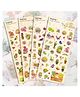 FunBlast Bird & Plant Theme 3D Kawaii Stickers Set  4 Sheets Multicolor