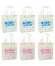 FunBlast Happy Birthday Print Hand Carry Bags for Gifting - Pack of 6 (Multicolor)