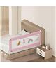 Kids Station Foldable Bed Rail Guard for Kids & Toddlers  1 Side, Pink (180 x 80 cm)  Adjustable Height, Baby Safety Fence for King Size Bed (6ft, Basic)