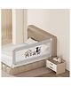 Kids Station Foldable Bed Rail Guard for Kids & Toddlers  1 Side, Grey (200 x 80 cm)  Adjustable Height, Baby Safety Fence for King Size Bed (6.6ft, Basic)
