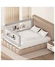 Kids Station Foldable Bed Rail Guard  2 Side, Grey (192 x 150 cm)  Adjustable Height Baby Safety Barrier for Queen Size Bed (6.3ft x 5ft, Basic)
