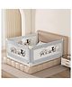 Kids Station Foldable Bed Rail Guard  3 Side, Grey (192 x 150 cm)  Adjustable Height Baby Safety Barrier for Queen Size Bed (6.3ft x 5ft, Basic)