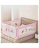 Kids Station Foldable Bed Rail Guard  3 Side, Pink (192 x 180 cm)  Adjustable Height Baby Safety Barrier for King Size Bed (6.3ft x 6ft, Basic)