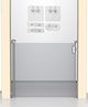 Kids Station Retractable Mesh Gate for Toddlers  Grey (H: 90cm, W: Up to 140cm)  Auto-Locking Baby Door Fence with Glass-Safe Installation