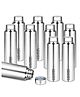 Classic Essentials Hydrate 1000 ml Bottle (Pack of 10, Silver, Steel)