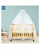 Mee Mee Rocking Baby Cot with Swinging Baby Cradle/Baby Crib | Premium Wooden Quality|2 in 1 Baby Bed |Extra Storage |Mosquito Net | Rotating Locking Wheels for New Born Baby/Kids 0-5 Years (Wooden)