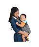 Mee Mee Comfy New Born Baby Carrier With 4 Baby carrying Modes Lightweight & Adjustable | Neck Support Baby Sling Carrier with Padded waist Support and shoulder support straps (Black)
