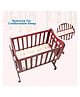 Mee Mee New Born Premium Swinging Wooden Cradle Cot with Mosquito Net Sleep Swing Cradle/Jhula/Palna/Bed/Bedding with Mosquito Net and Cradle for 0-12 Months Boys and Girls (Brown)