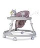 Mee Mee Baby Activity Walker for 6-24 Months | 7 Level Adjustable Height, 360 Wheels, Cushioned with Detachable Music Toy Bar, Anti-Rollover Folding Walker Upto 15kg (Grey)