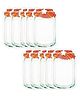 Birthday Popper Red Mason Jar Zip-Lock Pouch | Pack of 10; Large | Reusable, Leak-Proof Stand-Up Food Storage Bag | Airtight Seal Ziplock Pouches as Birthday Return Gifts