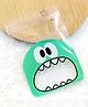 Birthday Popper 100 Pcs Green Monster Face Transparent Treat Pouches Self-Adhesive Bags for Return Gifts, Chocolates, Candies
