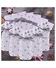 Birthday Popper Polka Dot Gift Bags with Ribbons Reusable Pouches Pouches for Return Gifts Cookies Candy Small Gifts Pack of 50 - Silver