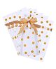 Birthday Popper 50 Pcs Gold Polka Dot Gift Bags with Ribbons Reusable Pouches for Birthday Return Gifts, Cookies, Candy, Small Gifts  Drawstring Bags for Kids & Celebrations