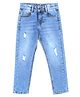 Under Fourteen Only Mild Washed & Distressed Jeans - Blue