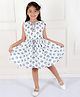 Ka-mee Cotton Woven Sleeveless Floral Printed Dress - Blue