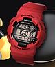CARLINGTON Solid Digital Sports Watch - Red