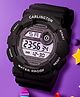 CARLINGTON Solid Digital Sports Watch - Black