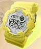 CARLINGTON Solid Digital Sports Watch - Yellow