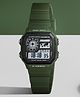 CARLINGTON Solid Digital Sports Watch - Green