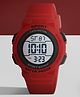 CARLINGTON Solid Digital Sports Watch - Red