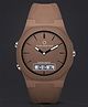 CARLINGTON Solid Digital Analogue Sports Watch - Brown