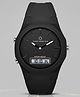 CARLINGTON Solid Digital Analogue Sports Watch - Black