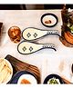 VOIDROP Multi Hand-Painted Ceramic Spoon Rest Ideal for Kitchen   Serveware   Cutlery Rest   Kitchen Utensil   Pack of 2