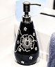 VOIDROP 250ml Dispenser Bottle Black   Ceramic Liquid Dispenser for Kitchen, Wash-Basin, and Bathroom   Ideal for Shampoo, Hand Wash, Sanitizer, Lotion, and More