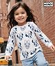 Babyhug Disney Full Sleeves Thermal Vest With Minnie & Daisy Graphics - White