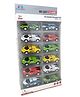 TodFod Die-Cast Metal Racing Car Toy Set for Kids  12-in-1 Multicolor Sports Car Collection | Hot Free Wheels Style Cars