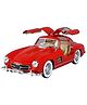 TodFod Mercedes-Benz 300 SL AMG Diecast Model Car  1:24 Scale Red Vintage Car Toy with Opening Gullwing Doors, Sound & Light, Alloy Metal Body  Collectible Pull Back Toy Vehicle