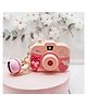 TodFod Cute Mini Projector Camera Toy with Bell for Kids and Girls, Kawaii Style Multicolor Design, Light Projection Feature, Fun Cartoon Keychain for Bags, Pouches, Zippers & Gifting