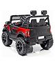 TodFod Pobo Battery Operated Ride-On Jeep for Kids  12V Rechargeable Electric Car with Bluetooth Music, LED Lights, Remote Control, Swing Mode  Red Toy Jeep