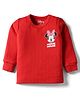 Babyhug Disney Full Sleeve Thermal Vest With Minnie Mouse Graphic - Red