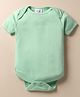 Kidi Wav Half Sleeves Solid Onesie - White