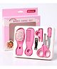 VParents Baby 5in1 new born baby Grooming Kit Set,nail Cutter, Scissor, Filer, hair brush, hair comb Baby Grooming Kit for New Born Baby, Baby Nail Cutter,5pcs (Pink)