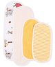 My Milestones Burpy Set with Stripes & Fruit Print Pack of 4 - Yellow & Pink