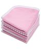 My Milestones Premium Wash Cloths Pack of 5 L 22 x B 22 cm - Parfait Pink