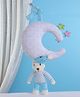 Shooting Star Musical Teddy Soft Toy Blue & White - Height 32 cm
