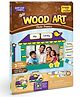 Imagimake DIY Wood Art Photo Frame with Painting & Colouring Kit - Brown