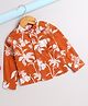 The Magic Wand Cotton Woven Full Sleeves Floral Printed Shirt - Rust