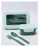 Paper Moon BPA-Free Leak Proof Lunch Box Tiffin Set with Container, Spoon and Fork for Kids School, 1pc - Random Color