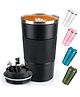 Paper Moon Vacuum Stainless Steel Double-Wall Insulated Coffee Travel Mug with Leakproof Lid Coffee Cup 510 ml - Color May Vary