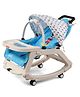 Babyhug Disney Mickey Mouse Rocking chair- Light Blue| Multi-Functional Rocker, Dining Chair, Walker, Cart & Seat| Reclining Seat| Infants & Toddlers of 0 to 3 Yrs| Wheels with Lock| Safety Harness