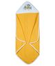 My Milestones 100% Cotton Premium Hooded Towel with Aviator Benny Embroidery L 76 X B 76 cm - Cream